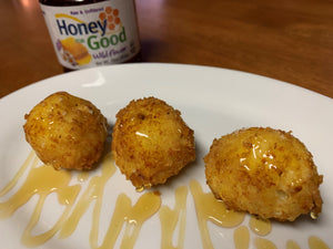 Fried Goat Cheese Balls with Wildflower Honey