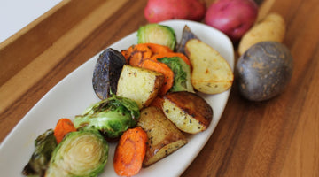 Easy Roasted Vegetables with Honey for Good and Balsamic Syrup