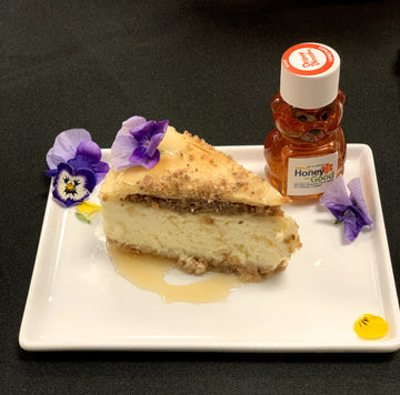 Baklava Cheesecake with Caramelized Orange Blossom Honey