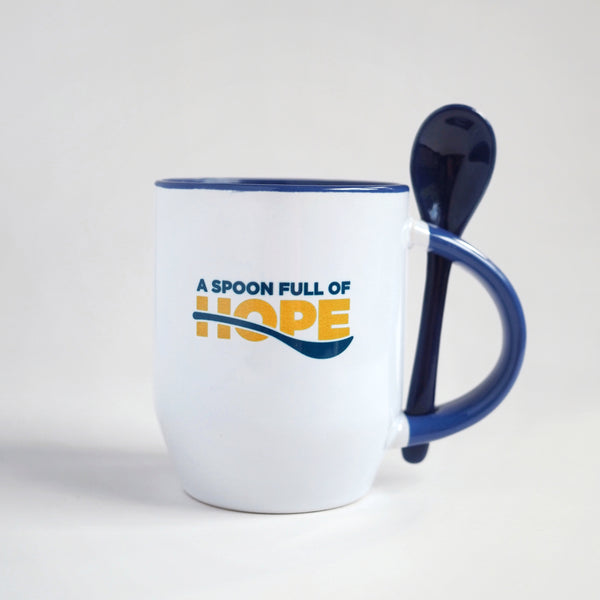 A Spoon Full of Hope Ceramic Mug with Spoon