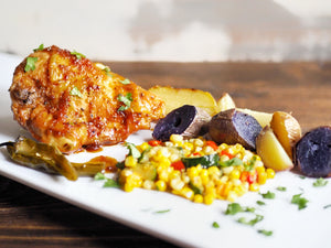 Oven Baked Honey Serrano Chicken with A Spoon Full of Hope Palmetto Honey Recipe