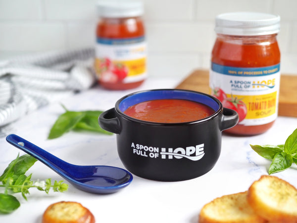 A Spoon Full of Hope Tomato Basil Soup transforms lives one spoon full at at a time