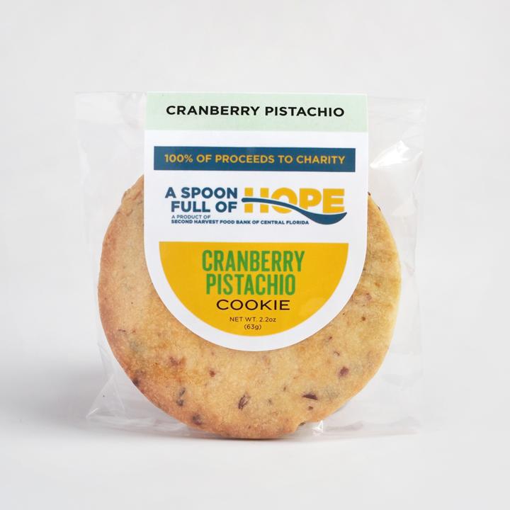 A Spoon Full of Hope Cranberry Pistachio Shortbread Cookie